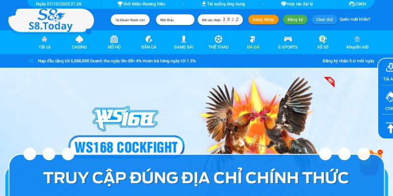 Từng Bước Đăng Nhập S8 Đơn Giản Dành Cho Người Mới Bắt Đầu 2 Truy cập vào website chính thức theo đường link an toàn